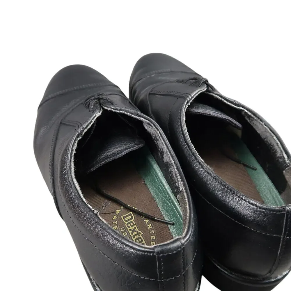 Dexter Shoes Mens 11.5 Oxford Dress Cap Toe Leather Comfort Formal Black Career